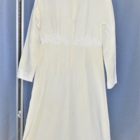 Vintage COMMUNION DRESS Vintage Girls Wedding Dress Bridesmaid Dress Costume - Picture 9 of 9